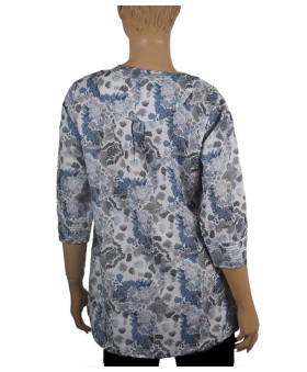 Casual Kurti - Denim Floral