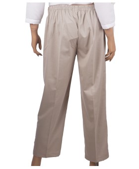 Cotton Crop Pant - Beige