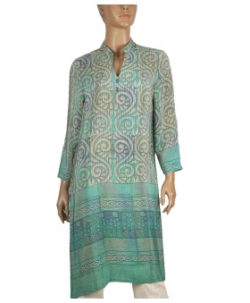 Tunic - Green Abstract 