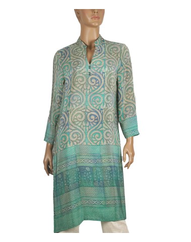 Tunic - Green Abstract 