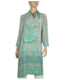 Tunic - Green Abstract 