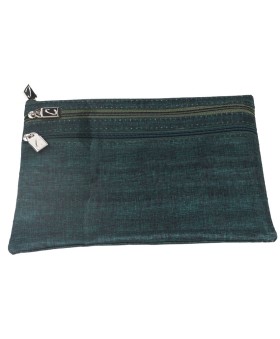 3 Zip Pouch - Deep Green