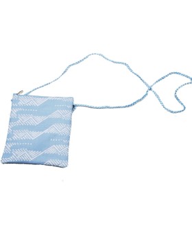 Sling Bag - Light Blue Zig Zag