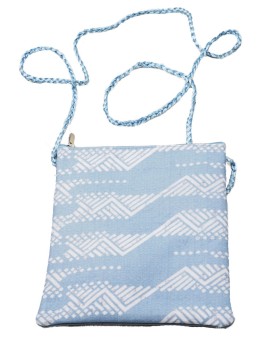 Sling Bag - Light Blue Zig Zag