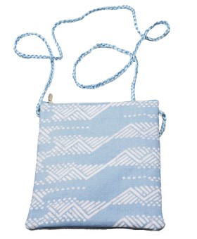 Sling Bag - Light Blue Zig Zag