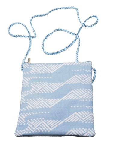 Sling Bag - Light Blue Zig Zag