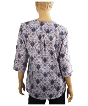 Casual Kurti - Lavender Ikat