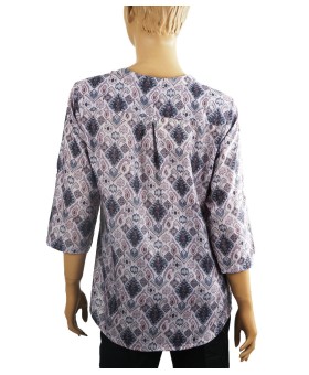 Casual Kurti - Lavender Ikat