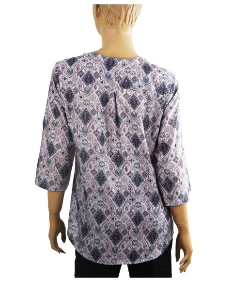 Casual Kurti - Lavender Ikat