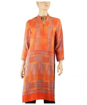 Tunic - Orange Paisley