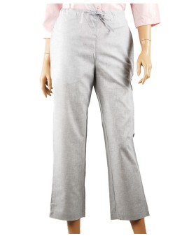 Cotton Crop Pant - Grey
