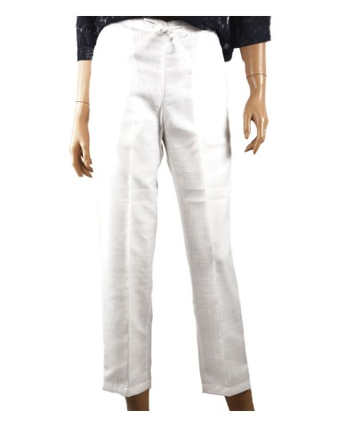 Cotton Crop Pant - White