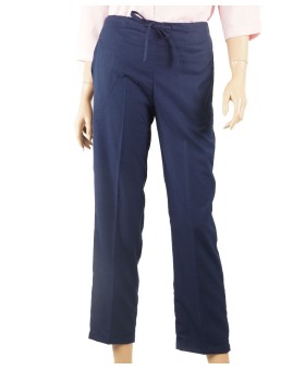 Cotton Crop Pant - Navy Blue