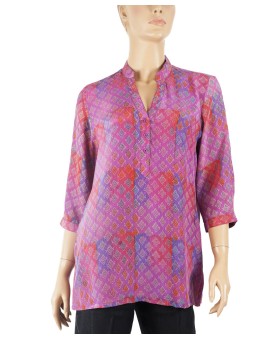 Short Silk Shirt - Tiny Kites