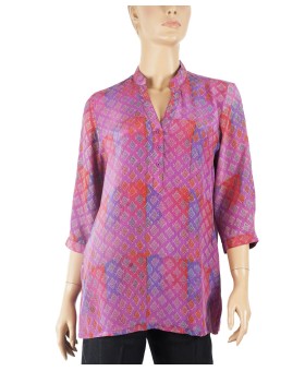 Short Silk Shirt - Tiny Kites