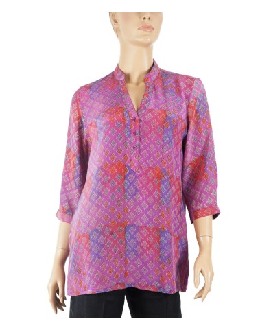 Short Silk Shirt - Tiny Kites