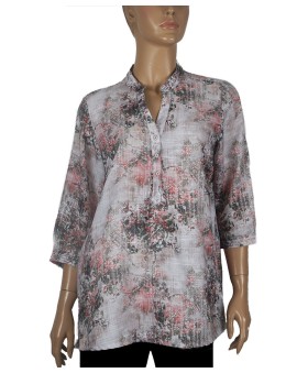 Casual Kurti - Red Floral