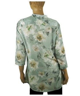Casual Shirt - White Flowers