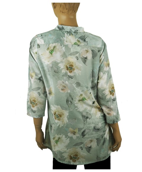Casual Shirt - White Flowers