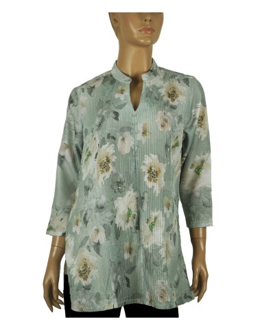Casual Shirt - White Flowers