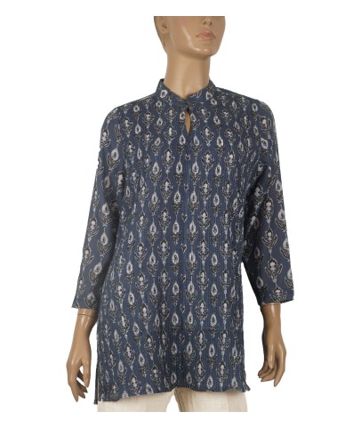 Casual Kurti- Midnight Bloom printed Kurti Casual Kurti- Midnight Bloom printed Kurti
