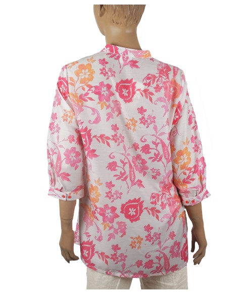 Casual Shirt - Pretty Pink Flowers Casual Shirt - Pretty Pink Flowers