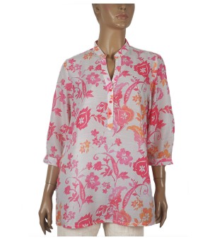 Casual Shirt - Pretty Pink Flowers