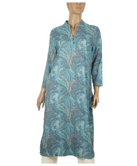 Tunic - Aqua Blue Paisley