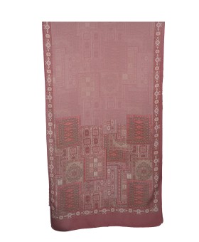 Crepe Silk Scarf - Maroon Ethnic