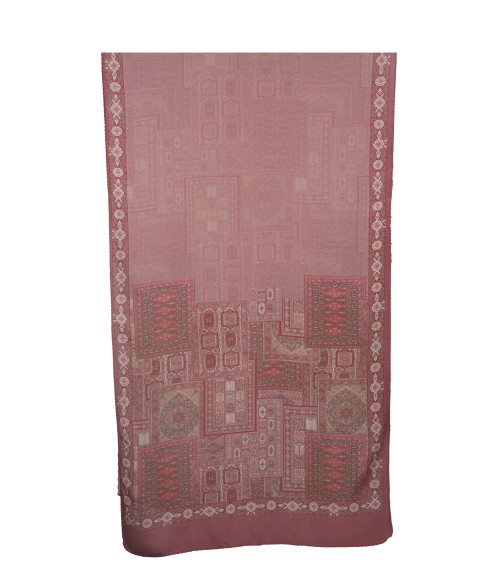 Crepe Silk Scarf - Maroon Ethnic