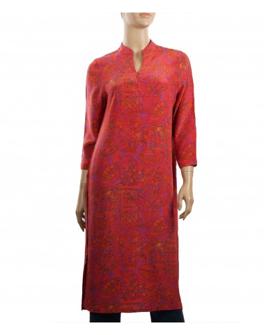 Tunic - Red and Pink Paisley