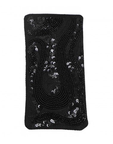 Mobile Case - Black Embroidered