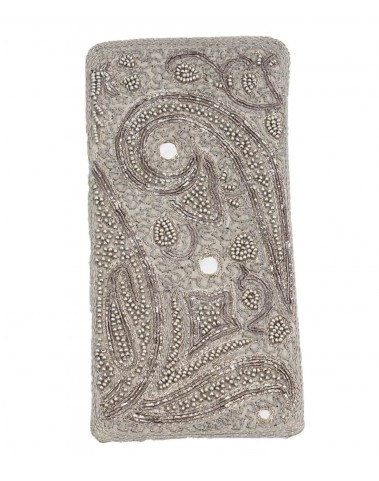 Mobile Case - Grey Embroidered 