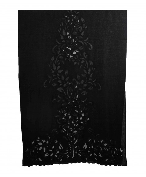 Black Cutwork Stole