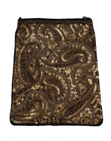 Long Theli - Black and Gold Embroidered