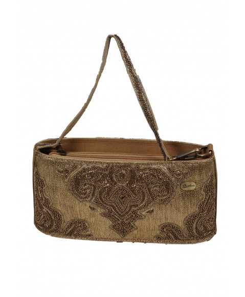 Karo Bag - Golden Embroidered