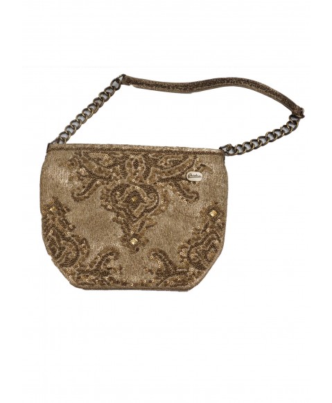 Square Theli - Golden Embroidered