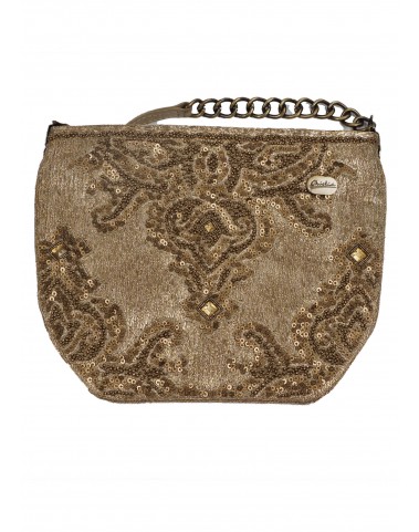 Square Theli - Golden Embroidered