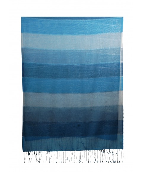 Missing Stripe Stole - Shades of Blue