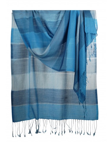 Missing Stripe Stole - Shades of Blue