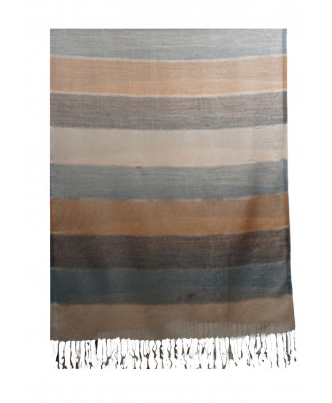 Missing Stripe Stole - Shades of Beige