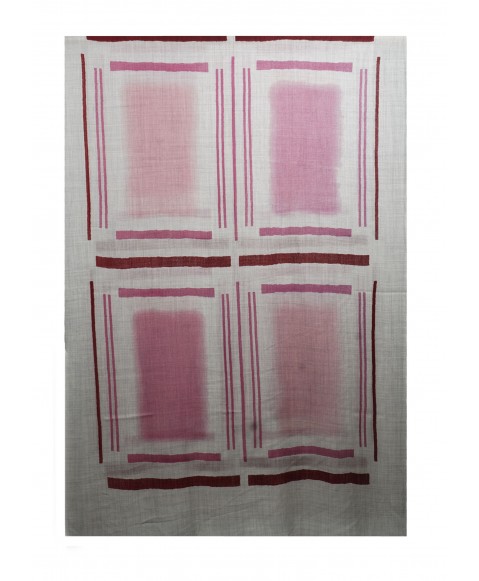 Printed Stole - Pink Lines