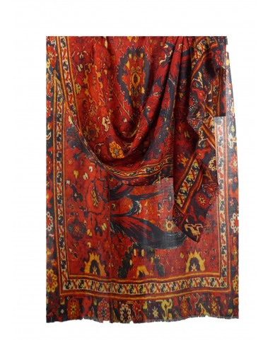 Printed Stole - Red Ekat