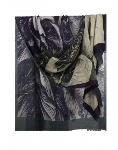 Printed Stole - Leafy Print