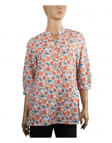 Casual Kurti - Orange Floral