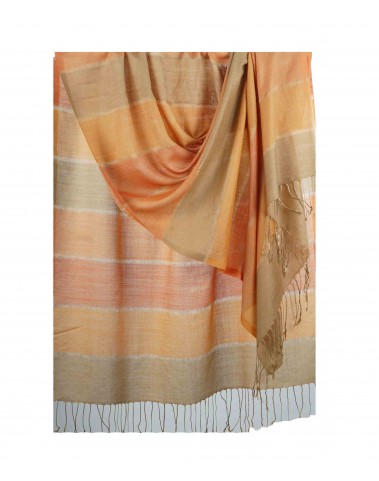 Missing Stripe Stole - Shades of Beige