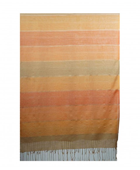 Missing Stripe Stole - Shades of Beige