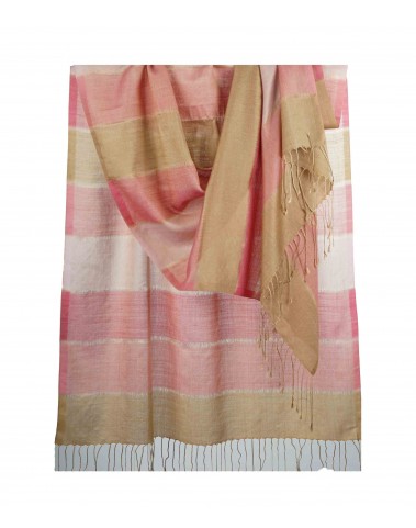 Missing Stripe Stole - Shades of Dusty Pink