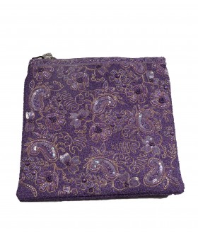 Square Theli - Lavender Embroidered