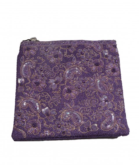 Square Theli - Lavender Embroidered